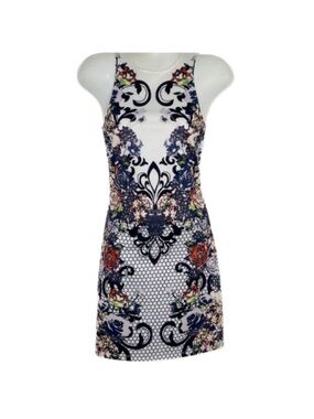 Tatoo Style Floral A-line Dress